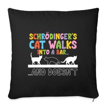 Quantum Physics Physics Physicist science quantum - Sofa pillowcase 17,3'' x 17,3'' (45 x 45 cm) - black - Front