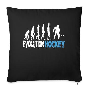 Evolution Hockey - Sofakissenbezug 45 x 45 cm - Schwarz - Vorne