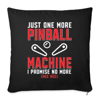 Pinball Master Pinball Machine Slot Machine Game - Sofa pillowcase 17,3'' x 17,3'' (45 x 45 cm) - black - Front