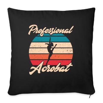 Gymnastics Gymnastics Acrobatics Gymnastics Sports - Sofa pillowcase 17,3'' x 17,3'' (45 x 45 cm) - black - Front