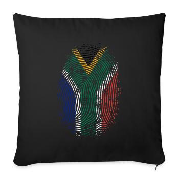 TEAM SOUTH AFRICA - Sofakissenbezug 45 x 45 cm - Schwarz - Vorne