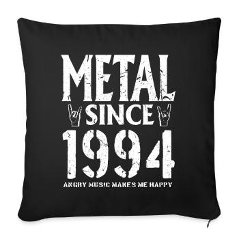 Metal Geschenk Geburstag Millésime 1994 - Housse de coussin décorative 45 x 45 cm - noir - Devant