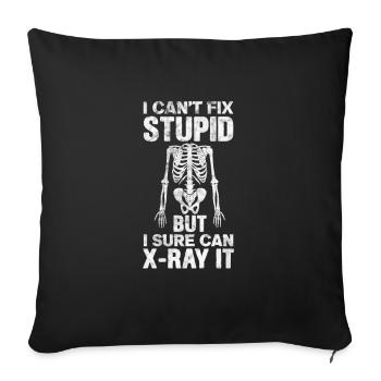Radiology - Sofa pillowcase 17,3'' x 17,3'' (45 x 45 cm) - black - Front