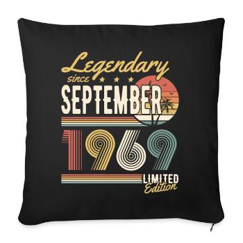 Legendary since September 1969 Limited Edition - Housse de coussin décorative 45 x 45 cm - noir - Devant