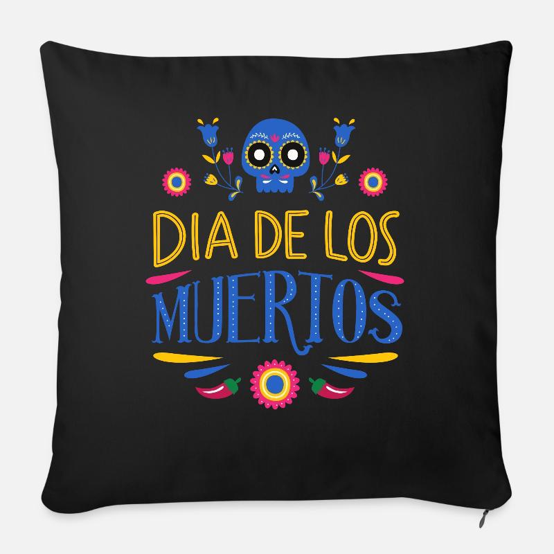 Dia de los Muertos - Sofakissenbezug 45 x 45 cm - Schwarz