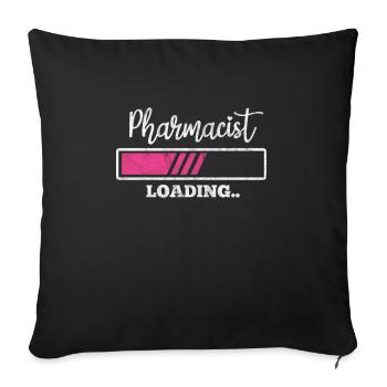 Pharmacy - Sofa pillowcase 17,3'' x 17,3'' (45 x 45 cm) - black - Front