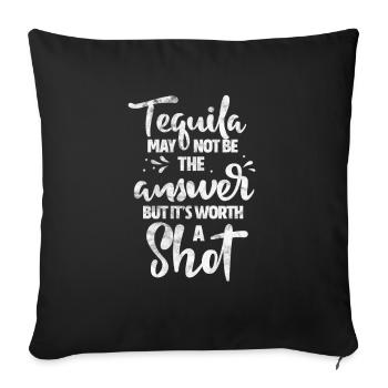 Tequila - Housse de coussin décorative 45 x 45 cm - noir - Devant