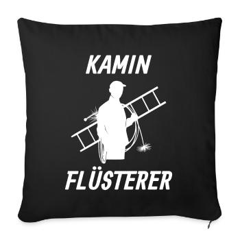 Fireplace Whisperer Chimney Sweep chimney sweep - Sofa pillowcase 17,3'' x 17,3'' (45 x 45 cm) - black - Front