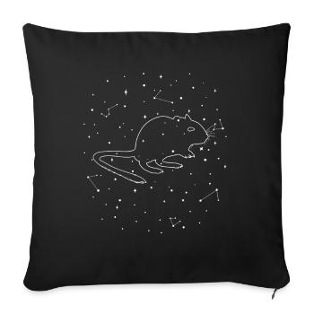 Constellation Degu Constellation Bush Rat Common - Housse de coussin décorative 45 x 45 cm - noir - Devant