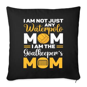 Water polo swimming water sports water polo coach - Sofa pillowcase 17,3'' x 17,3'' (45 x 45 cm) - black - Front