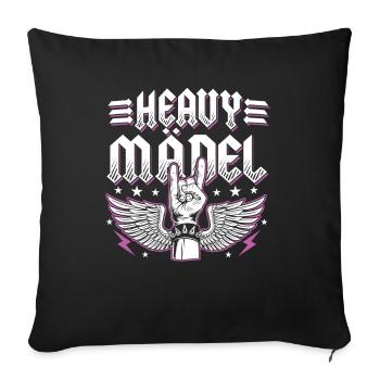 Heavy Girl Rocker Bride Heavy Metal Rocker Women - Sofa pillowcase 17,3'' x 17,3'' (45 x 45 cm) - black - Front