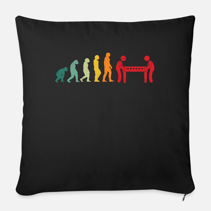 Tischkicker Tischfußball Evolution - Sofakissenbezug 45 x 45 cm - Schwarz