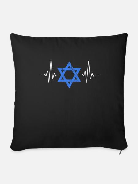 Hanukkah - Sofakissenbezug 45 x 45 cm - Schwarz