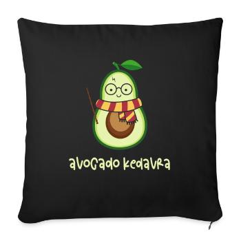 Avocado Kedavra Sunglasses Wizard Vegan Magician - Sofakissenbezug 45 x 45 cm - Schwarz - Vorne