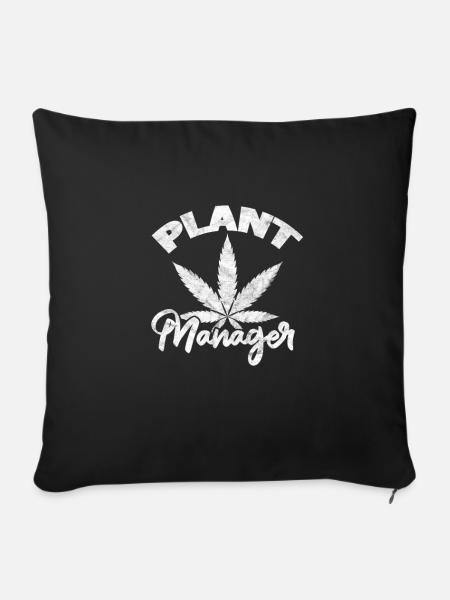 Cannabis - Sofakissenbezug 45 x 45 cm - Schwarz