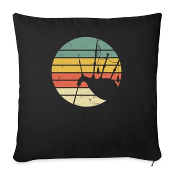 Dudelsack - Sofakissenbezug 45 x 45 cm - Schwarz - Vorne