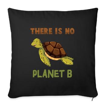 Sustainability - Sofa pillowcase 17,3'' x 17,3'' (45 x 45 cm) - black - Front