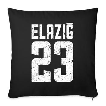 Elazig 23 Türkei Turkiye Geschenk Urlaub TR Türk - Sofakissenbezug 45 x 45 cm - Schwarz - Vorne