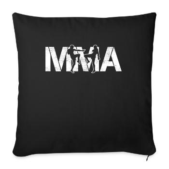 Le MMA - Housse de coussin décorative 45 x 45 cm - noir - Devant