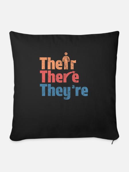 Englisch Lehrer - Sofakissenbezug 45 x 45 cm - Schwarz