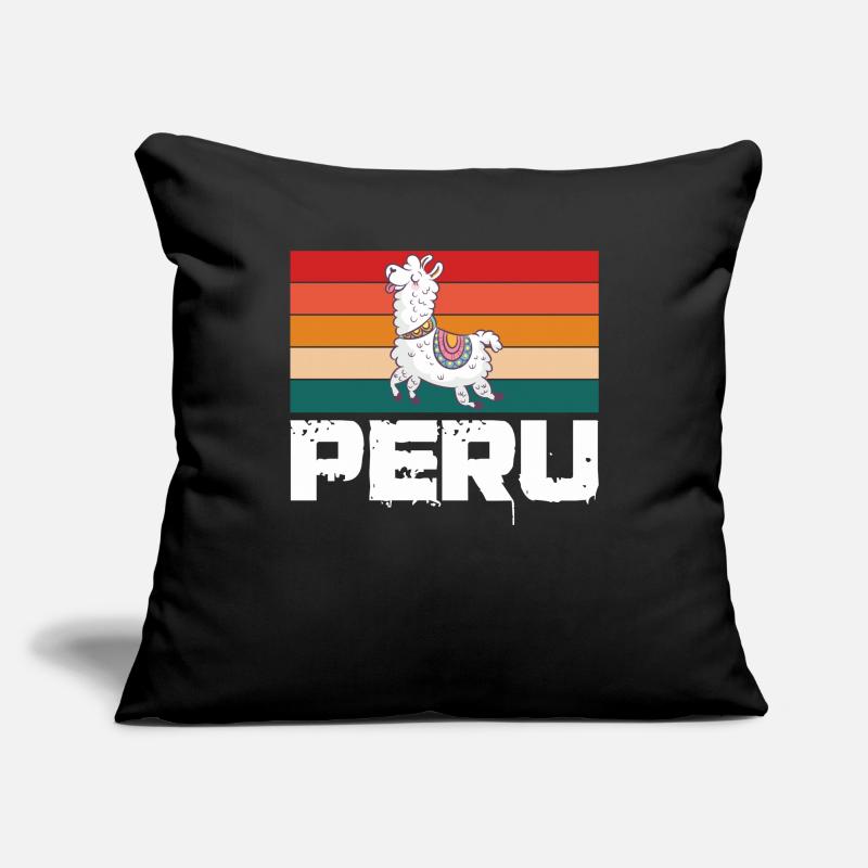 Peru | Peruanisches Lama Cusco Peru Lover Sofakissenbezug 45 x 45 cm
