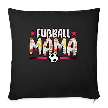 Fußballmannschaft Fußballplatz Sport Fußball Mama - Sofakissenbezug 45 x 45 cm - Schwarz - Vorne