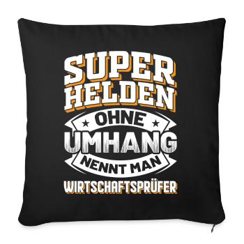 Wirtschaftsprüfer Beruf & Arbeit Sprüche - Sofakissenbezug 45 x 45 cm - Schwarz - Vorne