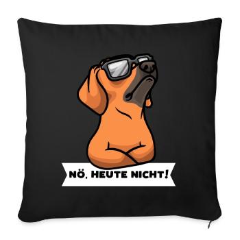 Rhodesian Ridgeback Hund - Sofakissenbezug 45 x 45 cm - Schwarz - Vorne