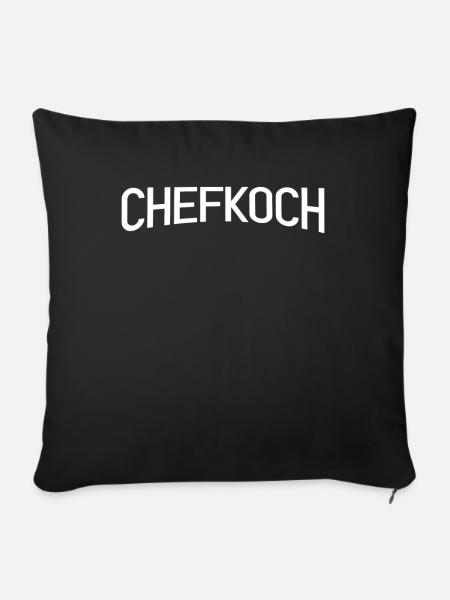 Chefkoch - Sofakissenbezug 45 x 45 cm - Schwarz