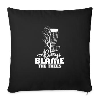 Disc Golf Frisbee Disc Golf Gift - Sofa pillowcase 17,3'' x 17,3'' (45 x 45 cm) - black - Front