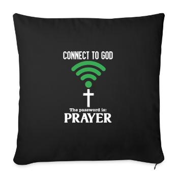 Pastor Parrer Priest Religion Church Gift - Sofa pillowcase 17,3'' x 17,3'' (45 x 45 cm) - black - Front