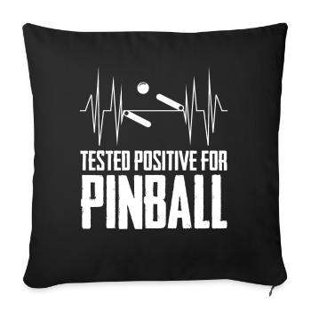 Pinball Pinball Machine Pinball - Sofa pillowcase 17,3'' x 17,3'' (45 x 45 cm) - black - Front