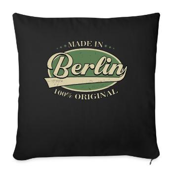 Made In Berlin - Sofa pillowcase 17,3'' x 17,3'' (45 x 45 cm) - black - Front