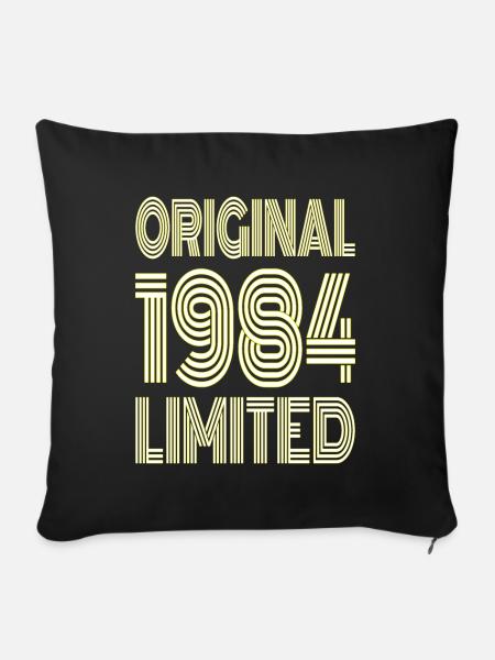 Original 1984 Limité - Housse de coussin décorative 45 x 45 cm - noir