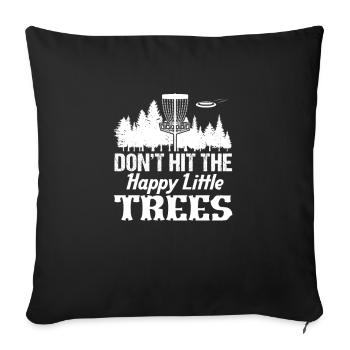 Disc Golf Frisbee Disc Golf Cadeau - Housse de coussin décorative 45 x 45 cm - noir - Devant