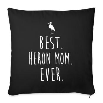 HERON SHIRT FOR YOUR AUNT - Sofakissenbezug 45 x 45 cm - Schwarz - Vorne