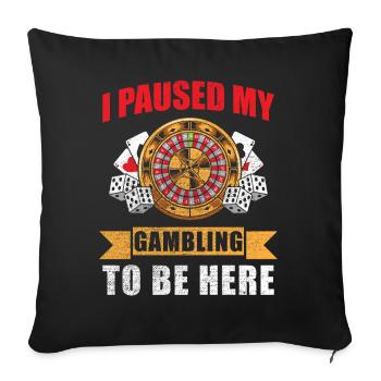 Dicton Casino - Housse de coussin décorative 45 x 45 cm - noir - Devant