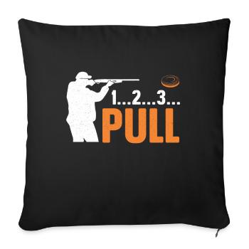 Tir Sport Pigeon d’argile Tir de pigeon d’argile Tir de pigeon d’argile - Housse de coussin décorative 45 x 45 cm - noir - Devant