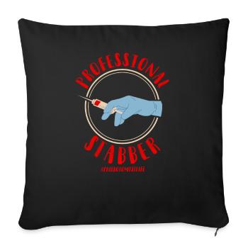Phlebotomist Tech Technician - Sofa pillowcase 17,3'' x 17,3'' (45 x 45 cm) - black - Front