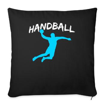 Handball - Housse de coussin décorative 45 x 45 cm - noir - Devant