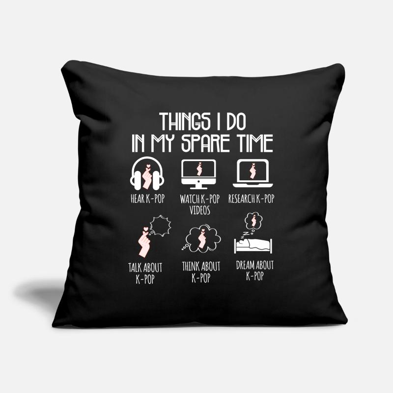 Kpop Time Libe Humor Geschenk Sofakissenbezug 45 x 45 cm