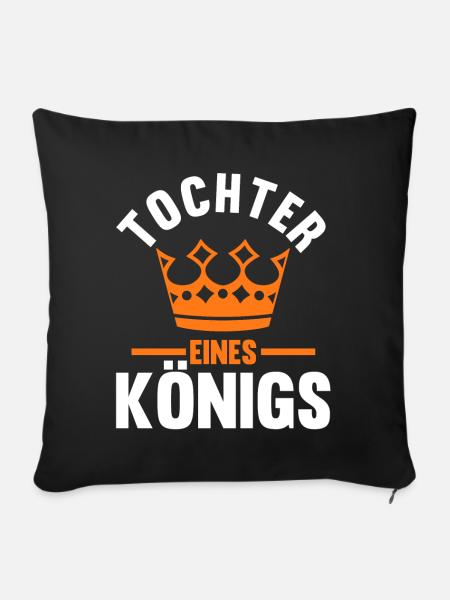 Tochter - Sofakissenbezug 45 x 45 cm - Schwarz