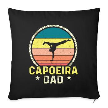 Capoeira Papa - Sofakissenbezug 45 x 45 cm - Schwarz - Vorne