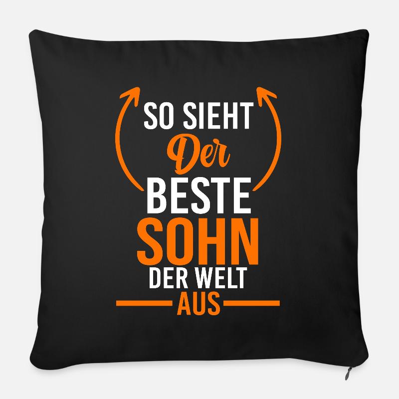 Bester Sohn - Sofakissenbezug 45 x 45 cm - Schwarz