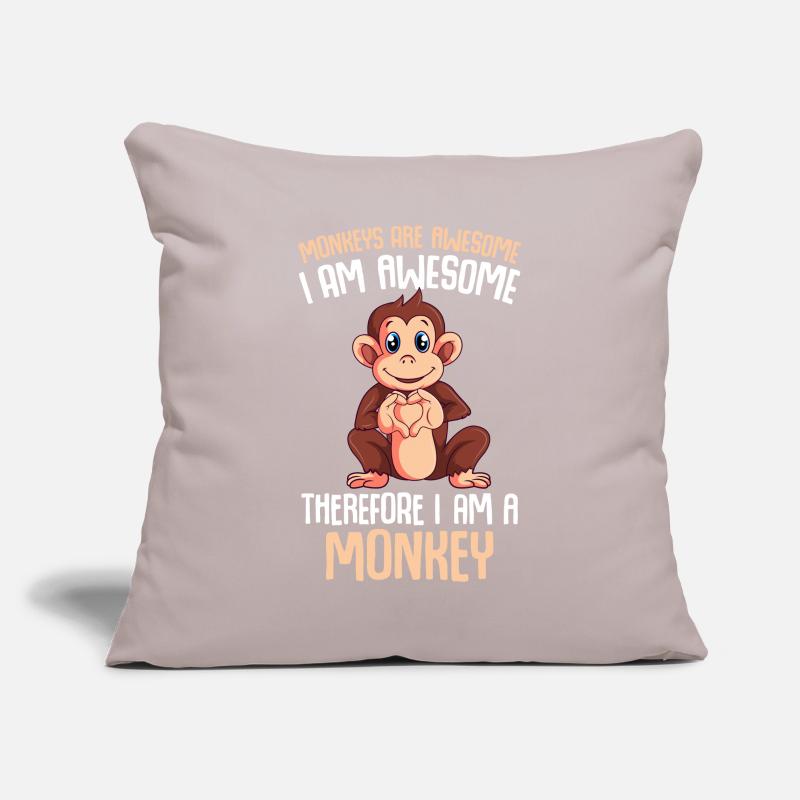 Monkey Lover Monkey Gift Sofa pillowcase 17,3'' x 17,3'' (45 x 45 cm)