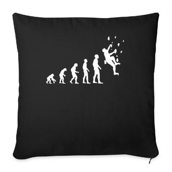 Climber Evolution Salle d’escalade - Housse de coussin décorative 45 x 45 cm - noir - Devant