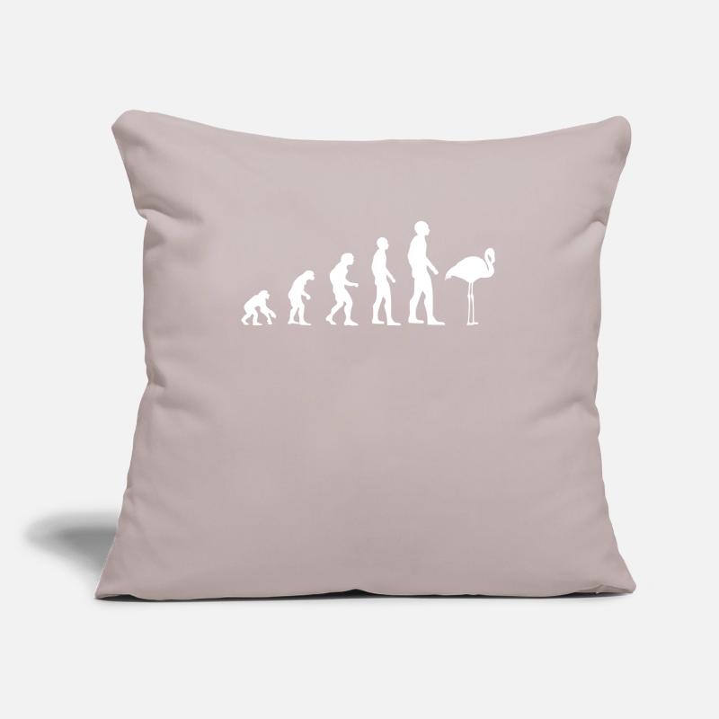 Flamingo Vogel Süß Zoo Tier Evolution Geschenk Sofakissenbezug 45 x 45 cm