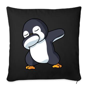 Dabbing Pinguin Pinguin Dab Pinguin Kostüm Jungen - Sofakissenbezug 45 x 45 cm - Schwarz - Vorne