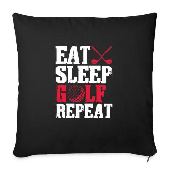 Golf Golfer Golf Club Golf Ball Gift - Sofa pillowcase 17,3'' x 17,3'' (45 x 45 cm) - black - Front