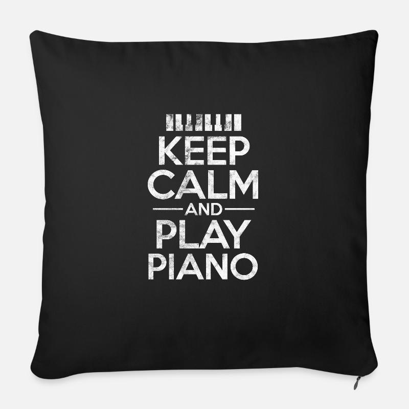 Pianist - Sofakissenbezug 45 x 45 cm - Schwarz